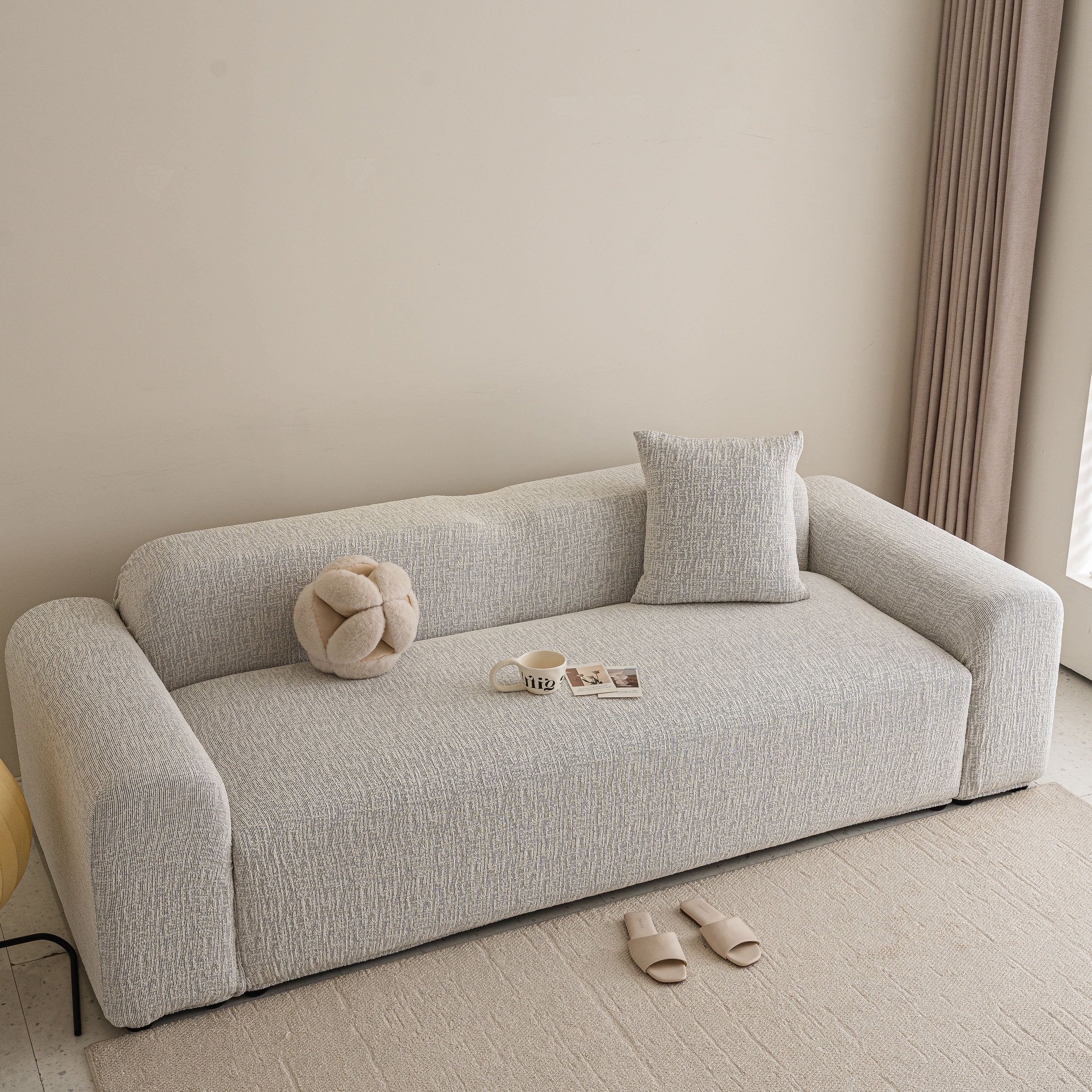 High Stretch Washable Slipcover, Non-Slip Washable Furniture Protector for Kids Pets