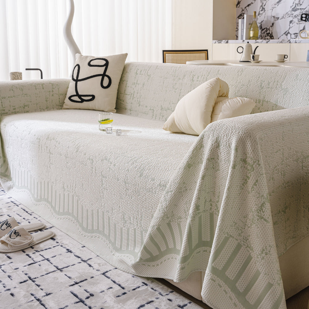 Modern Light Luxury Silky Smooth Couch Throw Protector, Washable Furniture Protector