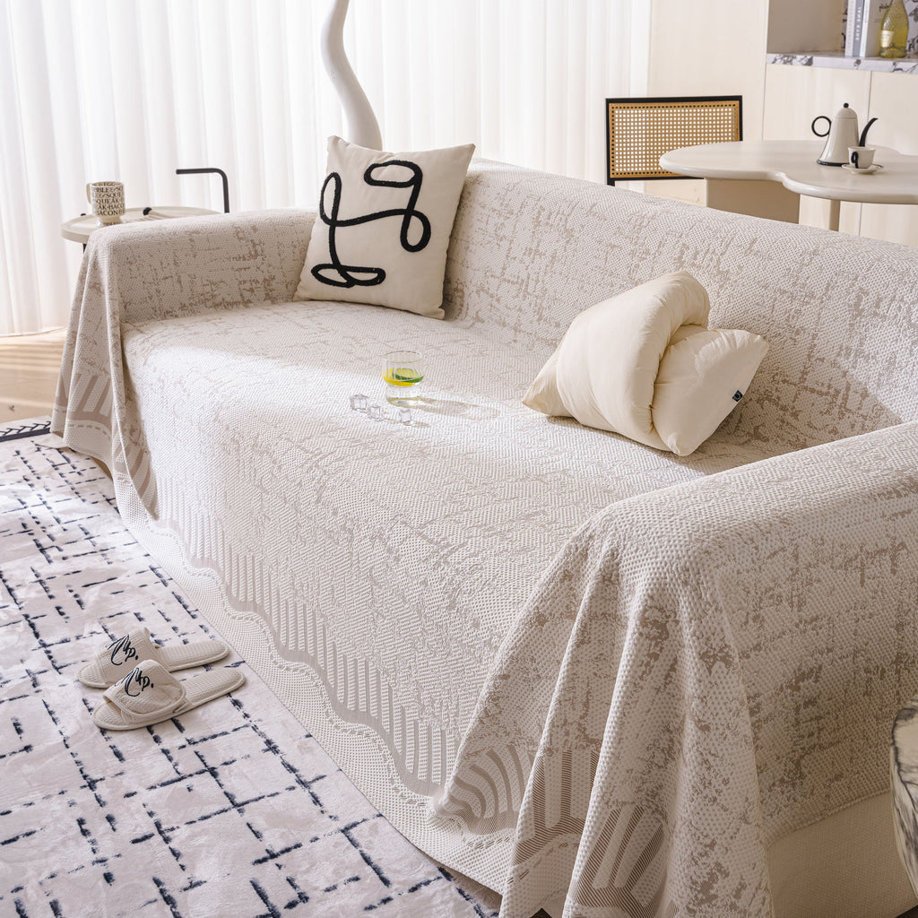 Modern Light Luxury Silky Smooth Couch Throw Protector, Washable Furniture Protector