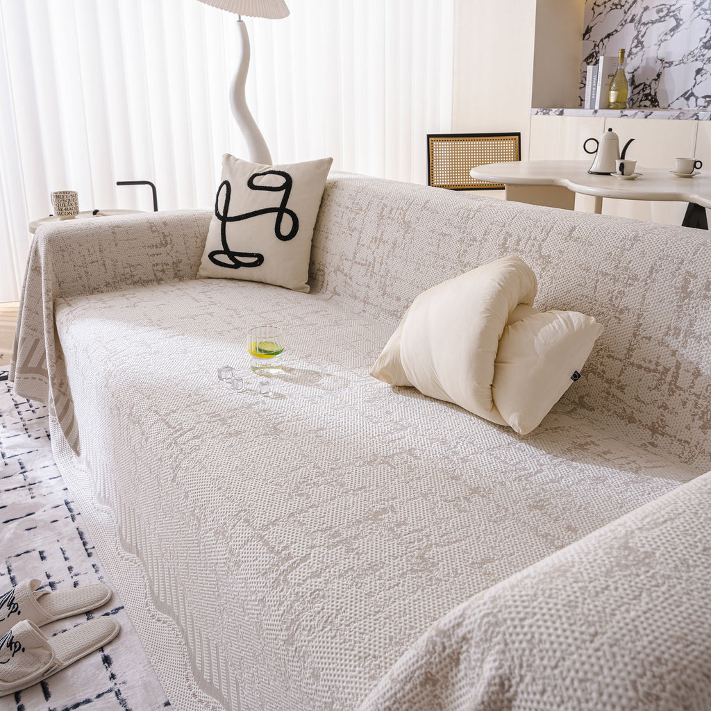 Modern Light Luxury Silky Smooth Couch Throw Protector, Washable Furniture Protector