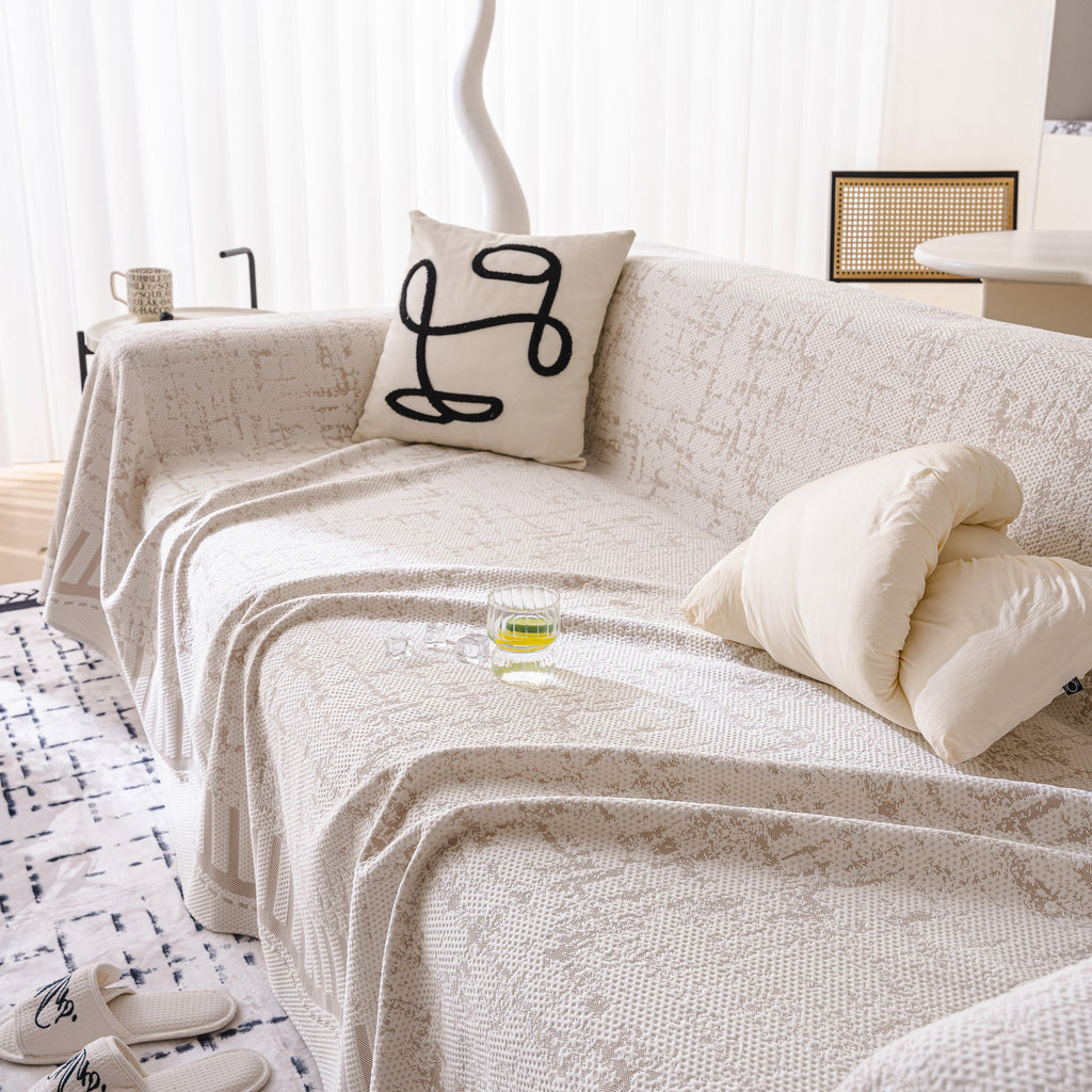 Modern Light Luxury Silky Smooth Couch Throw Protector, Washable Furniture Protector