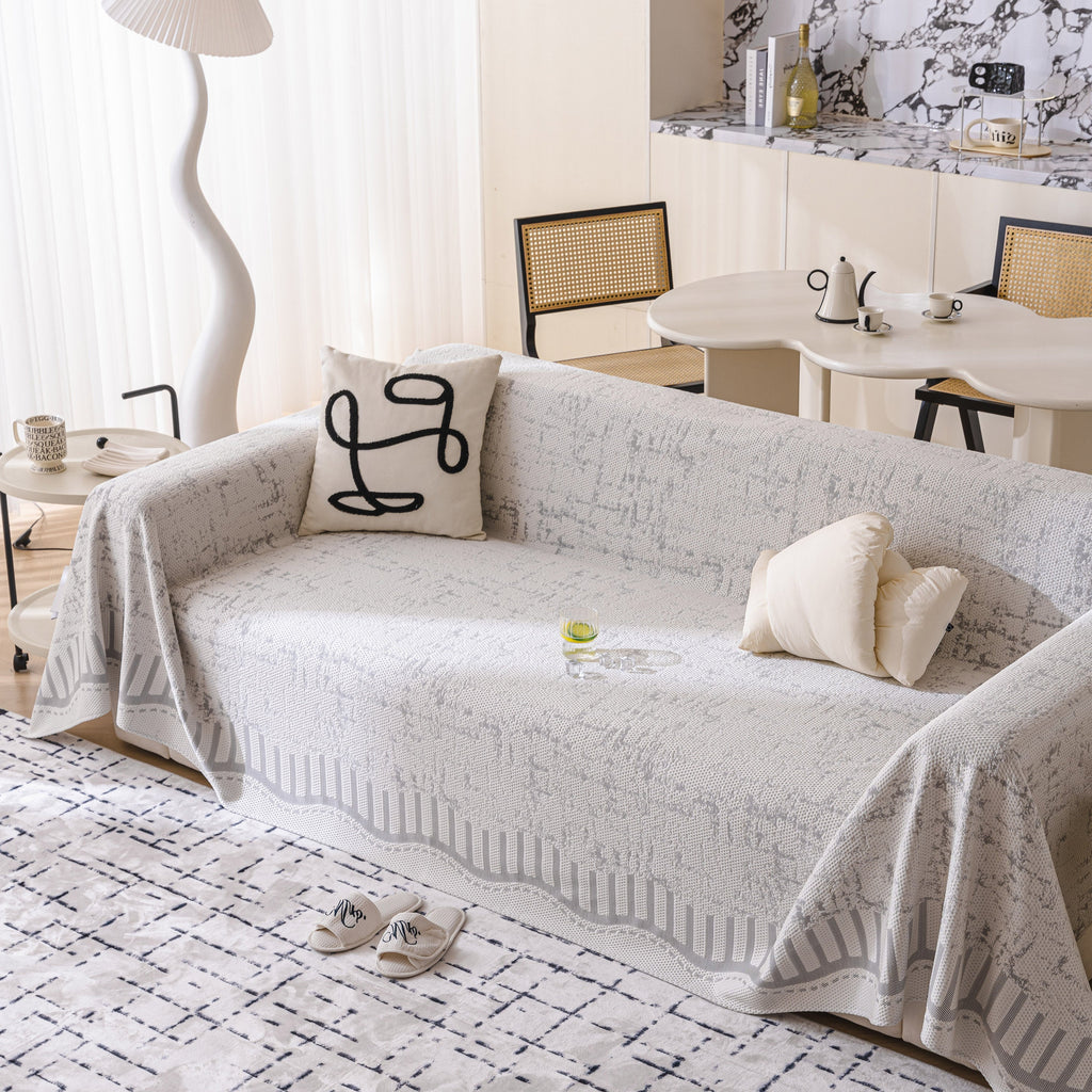 Modern Light Luxury Silky Smooth Couch Throw Protector, Washable Furniture Protector