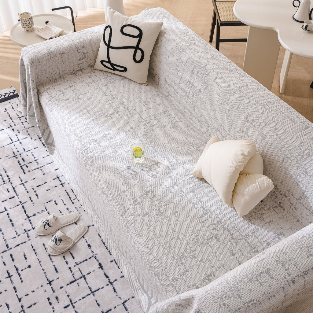 Modern Light Luxury Silky Smooth Couch Throw Protector, Washable Furniture Protector