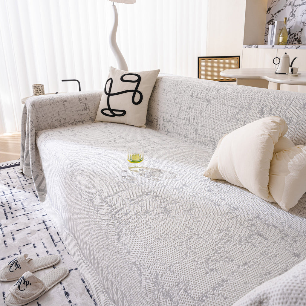 Modern Light Luxury Silky Smooth Couch Throw Protector, Washable Furniture Protector