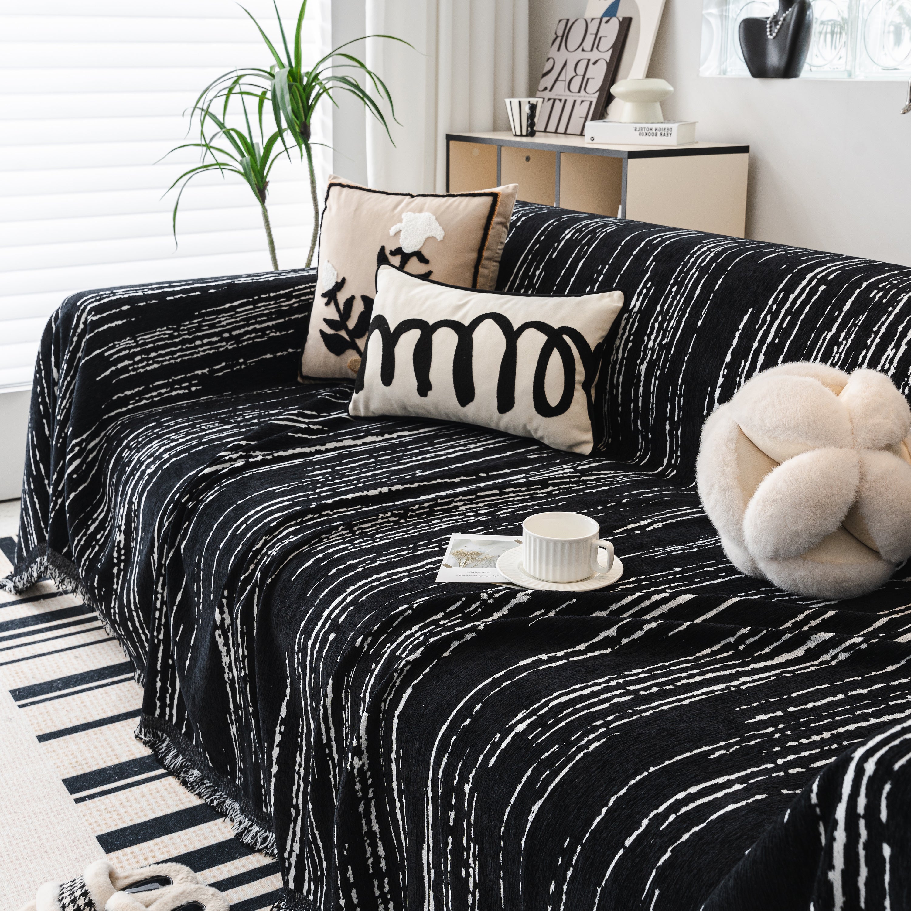 Slip Covers for Sofas, Sofa Throw Cover Soft Chenille Sofa Bed Cover, L Shaped Sectional Couch Covers