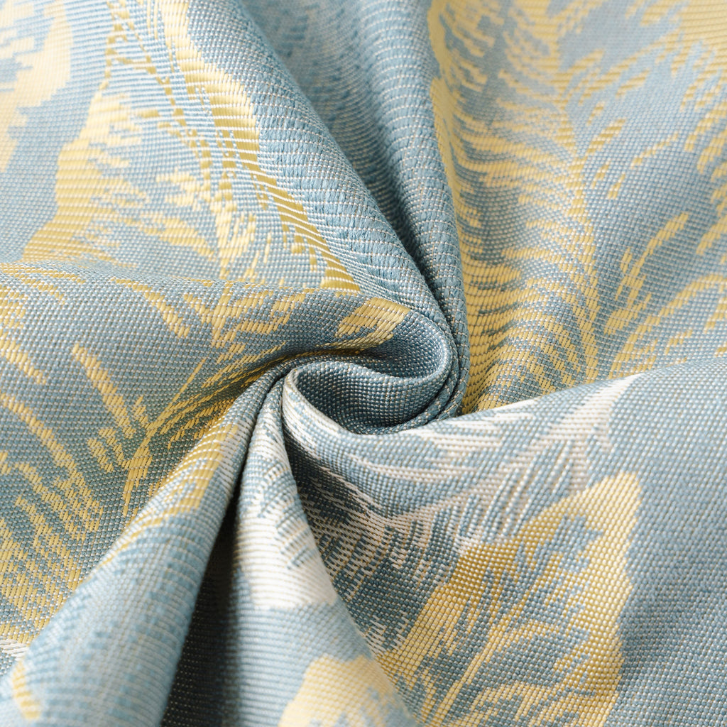 Leaf Jacquard Sofa Cover with Ruffle Skirt – Non-Slip Couch Protector with Sheer Hem