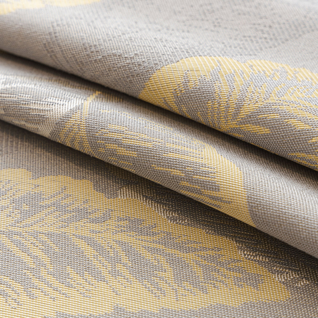 Leaf Jacquard Sofa Cover with Ruffle Skirt – Non-Slip Couch Protector with Sheer Hem