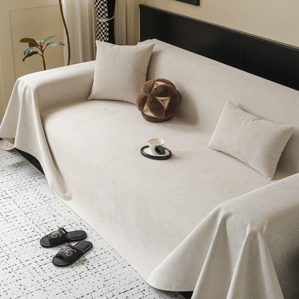 Chenille Sofa Cover Throw, Non-Slip, Water-Resistant, Pet-Friendly Couch Protector