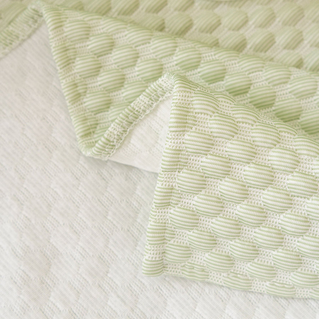 3D Bubble Textured Furniture Protector Throw Cover, Cooling Soft Woven Couch Cover