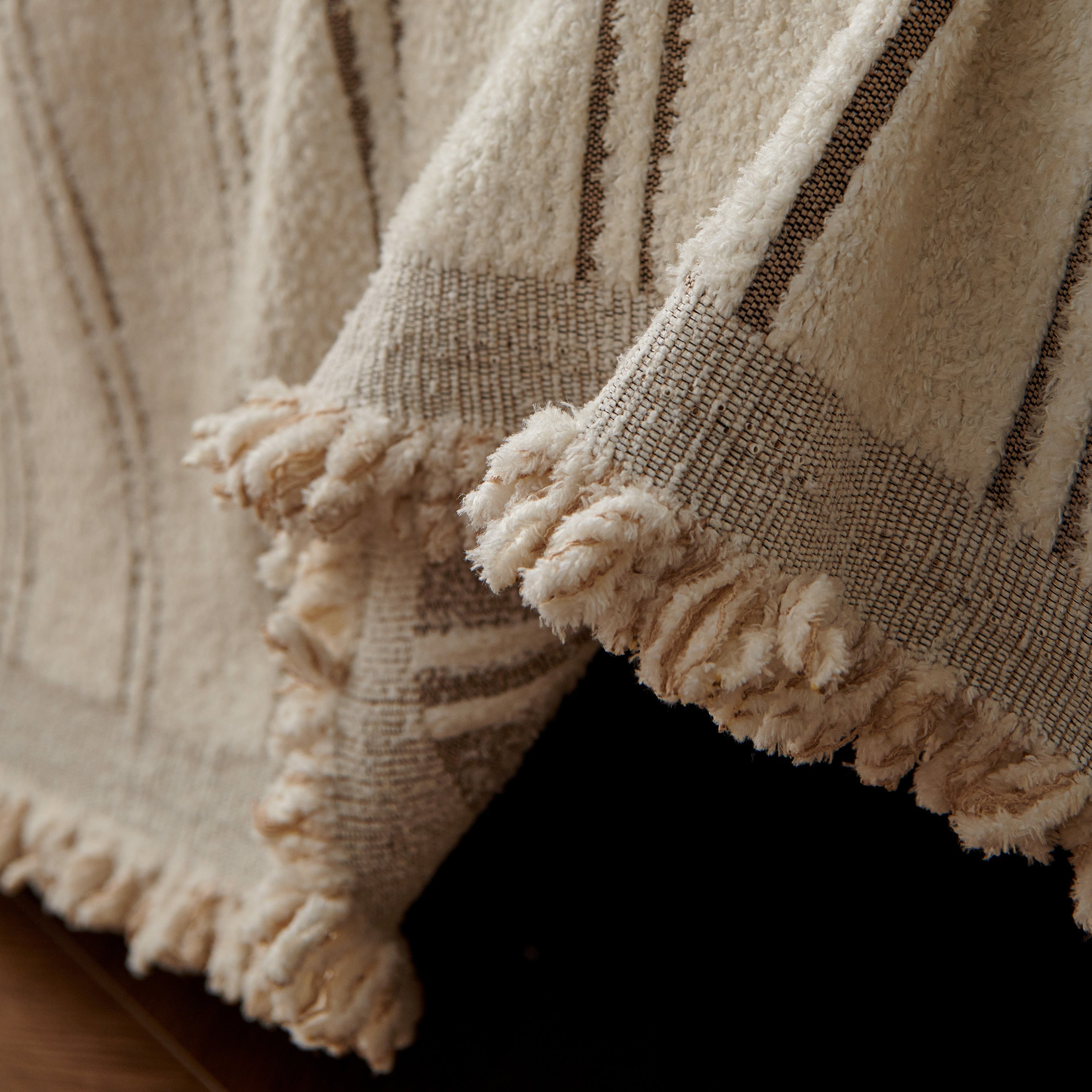 Chenille Striped Floral Couch Cover Sofa Slipcover for Most Shape Sofas, Reversible Sofa Throw Cover