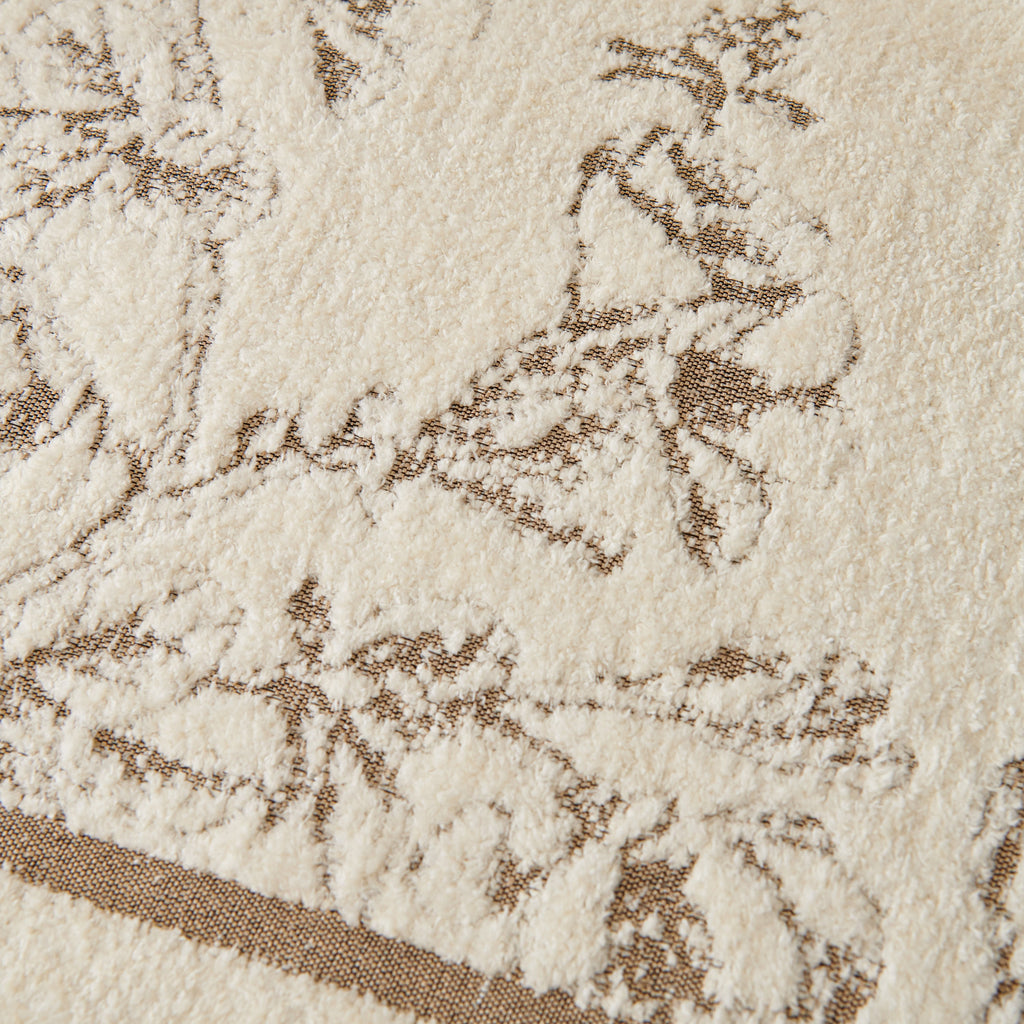 Chenille Striped Floral Couch Cover Sofa Slipcover for Most Shape Sofas, Reversible Sofa Throw Cover