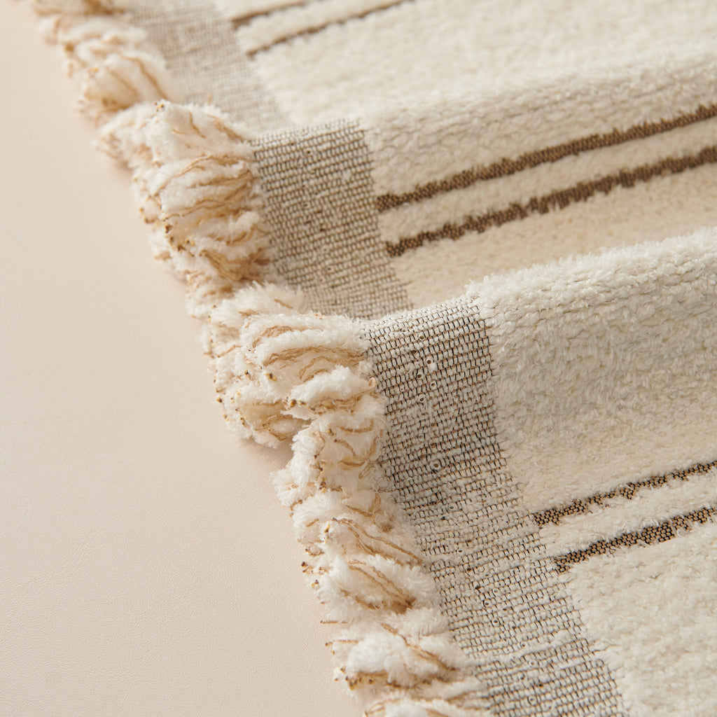 Chenille Striped Floral Couch Cover Sofa Slipcover for Most Shape Sofas, Reversible Sofa Throw Cover