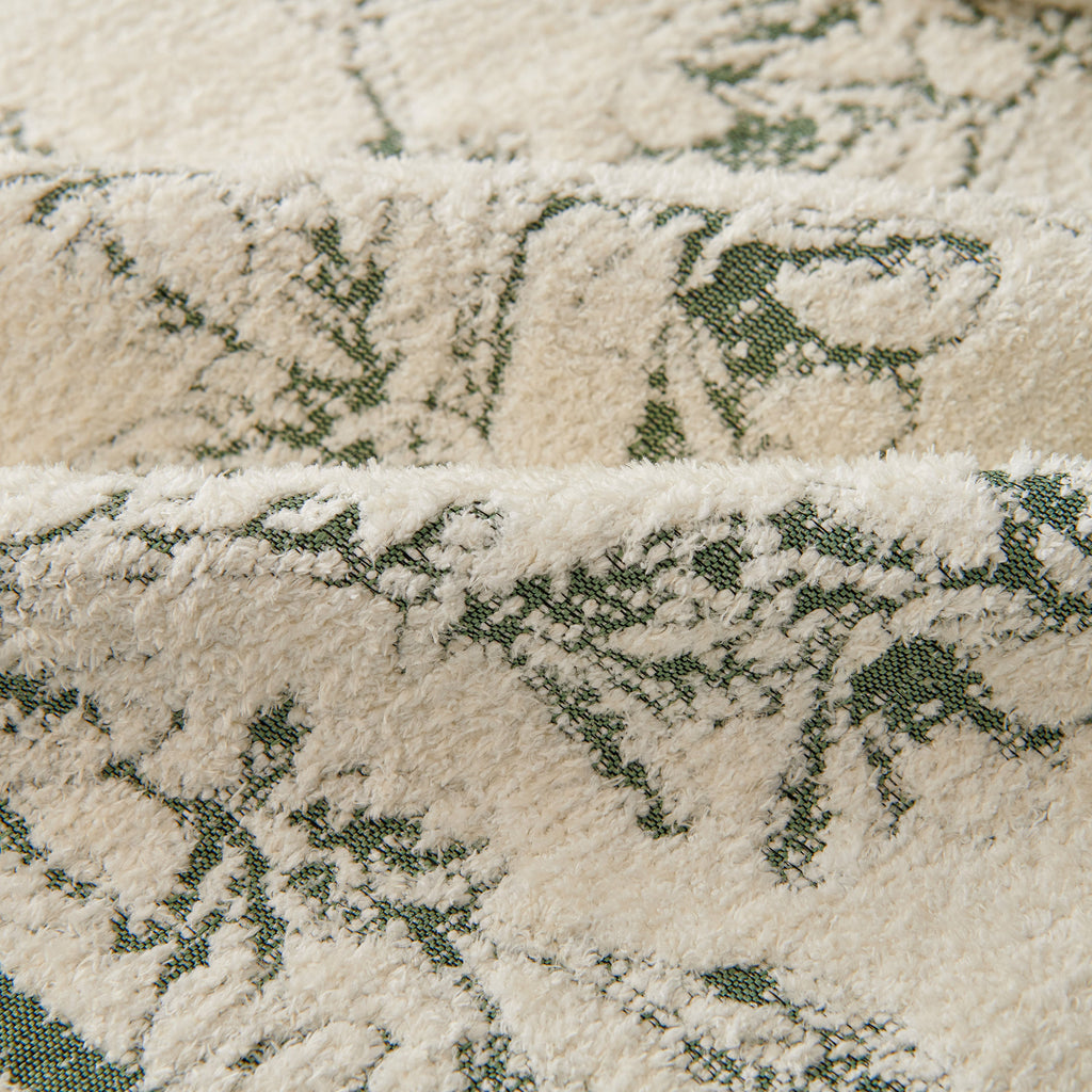 Chenille Striped Floral Couch Cover Sofa Slipcover for Most Shape Sofas, Reversible Sofa Throw Cover