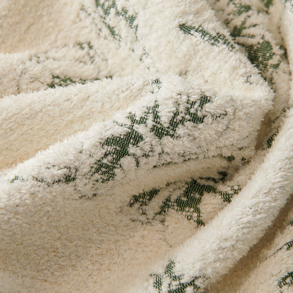 Chenille Striped Floral Couch Cover Sofa Slipcover for Most Shape Sofas, Reversible Sofa Throw Cover