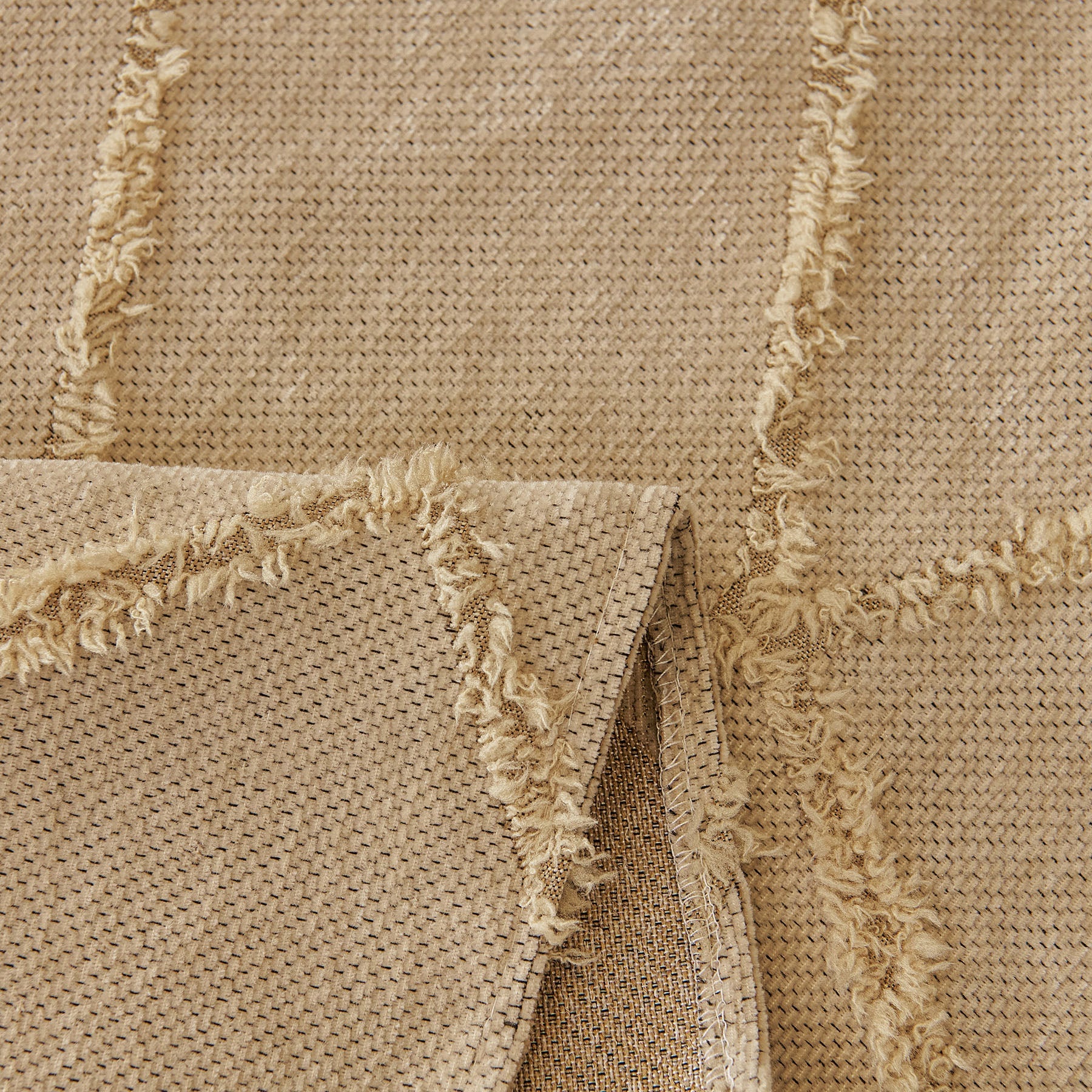 Soft Chenille Sofa Throw Cover, Raised Geometric Texture Furniture Protector Blanket