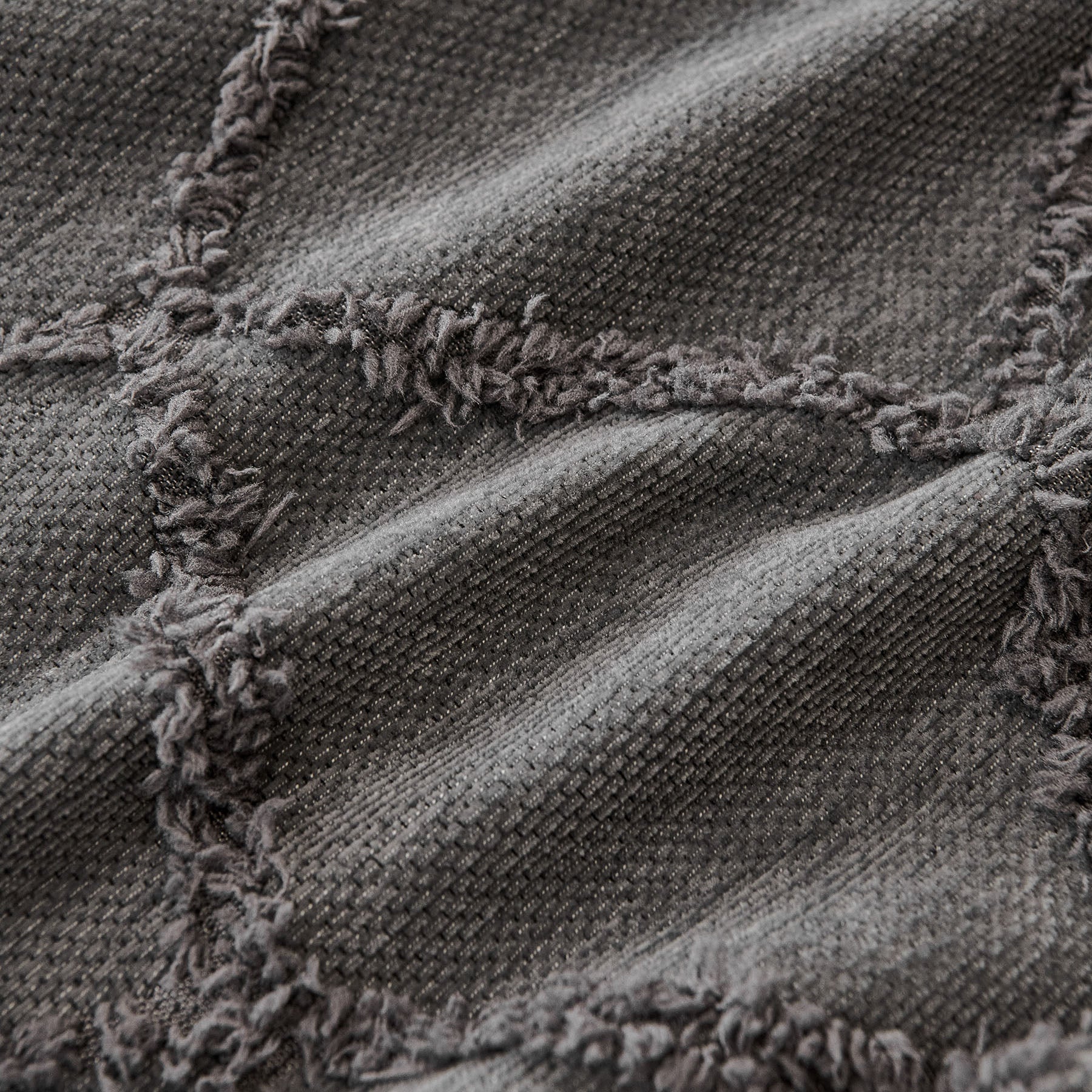 Soft Chenille Sofa Throw Cover, Raised Geometric Texture Furniture Protector Blanket