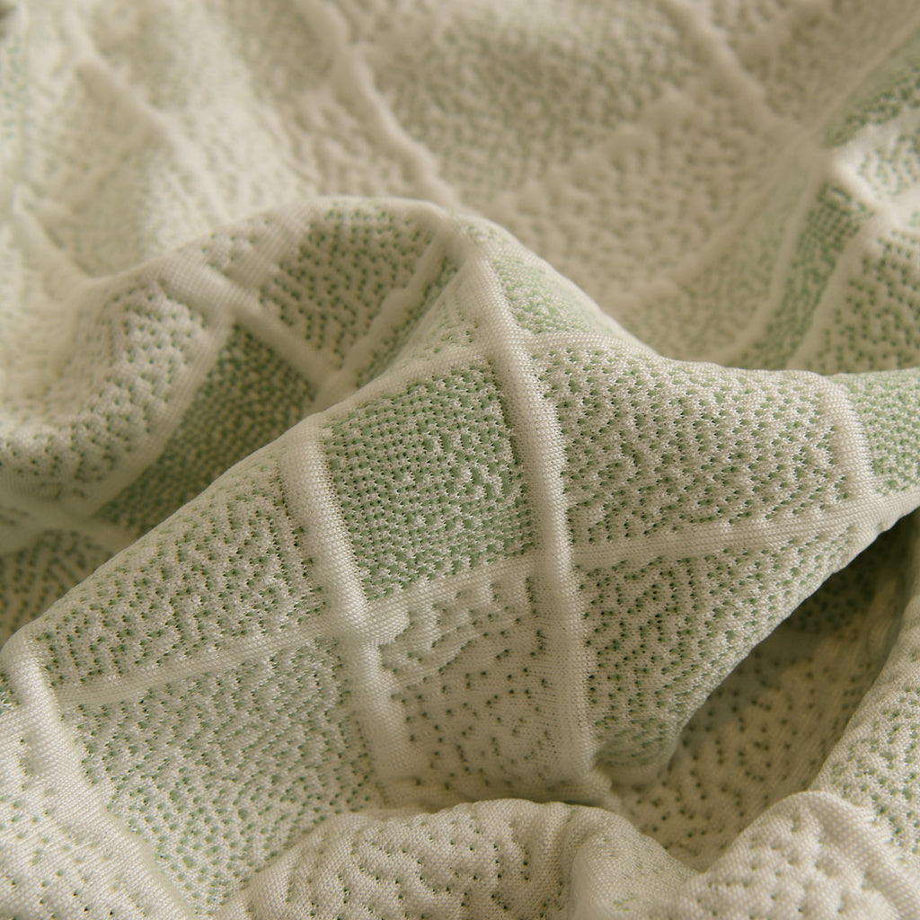 Sofa Cover Throw with Subtle Textured Stripes Lightweight Smooth Couch Slipcover