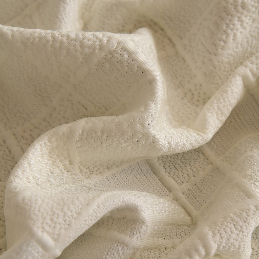 Sofa Cover Throw with Subtle Textured Stripes Lightweight Smooth Couch Slipcover