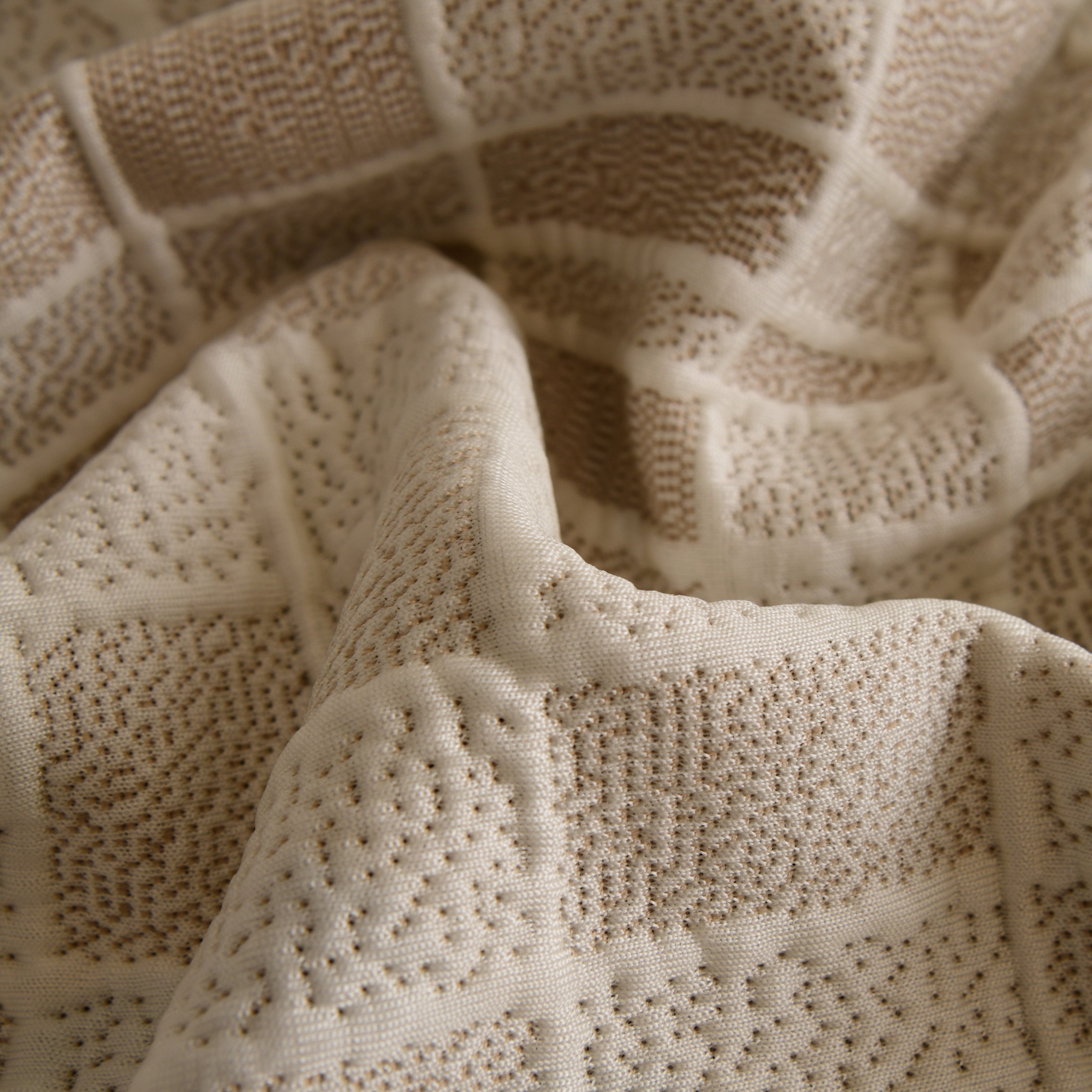 Sofa Cover Throw with Subtle Textured Stripes Lightweight Smooth Couch Slipcover