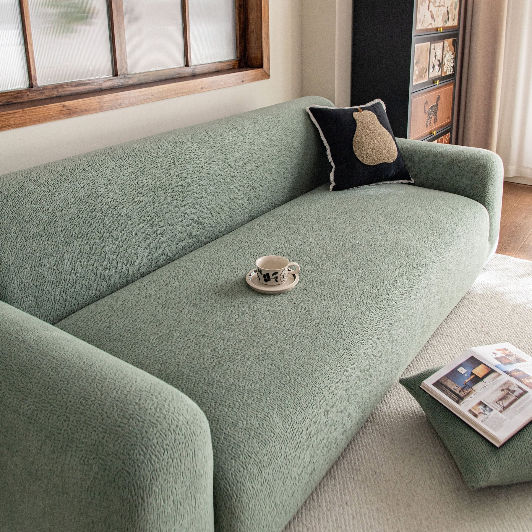High Stretch Sofa Slipcover, Non Slip Couch Sofa Cover Washable Furniture Protector