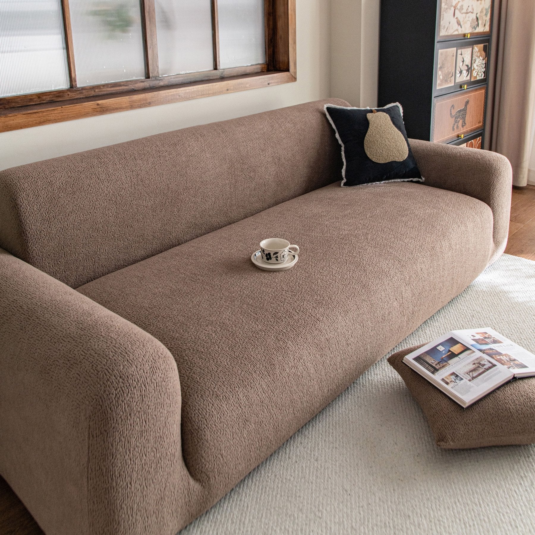 High Stretch Sofa Slipcover, Non Slip Couch Sofa Cover Washable Furniture Protector