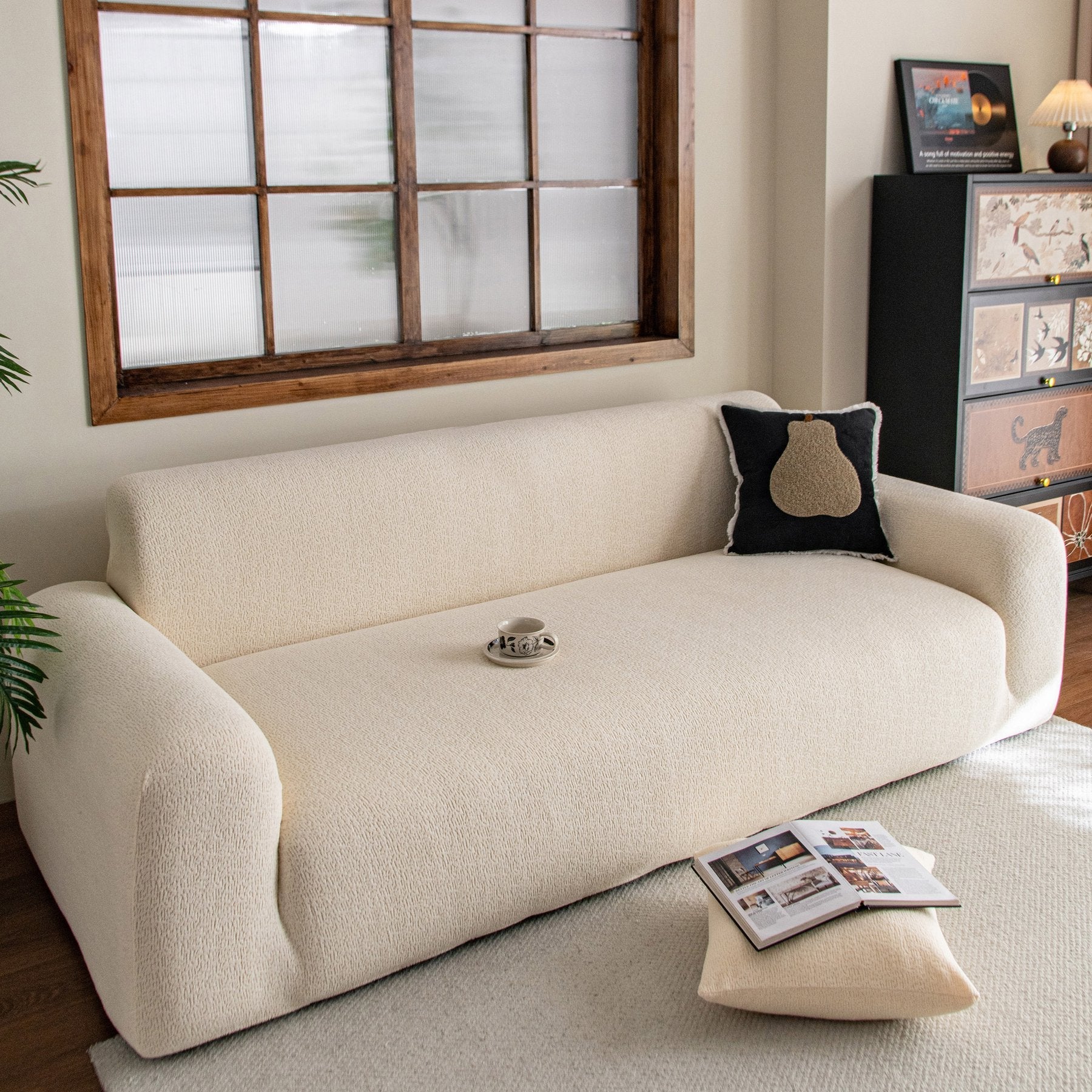 High Stretch Sofa Slipcover, Non Slip Couch Sofa Cover Washable Furniture Protector