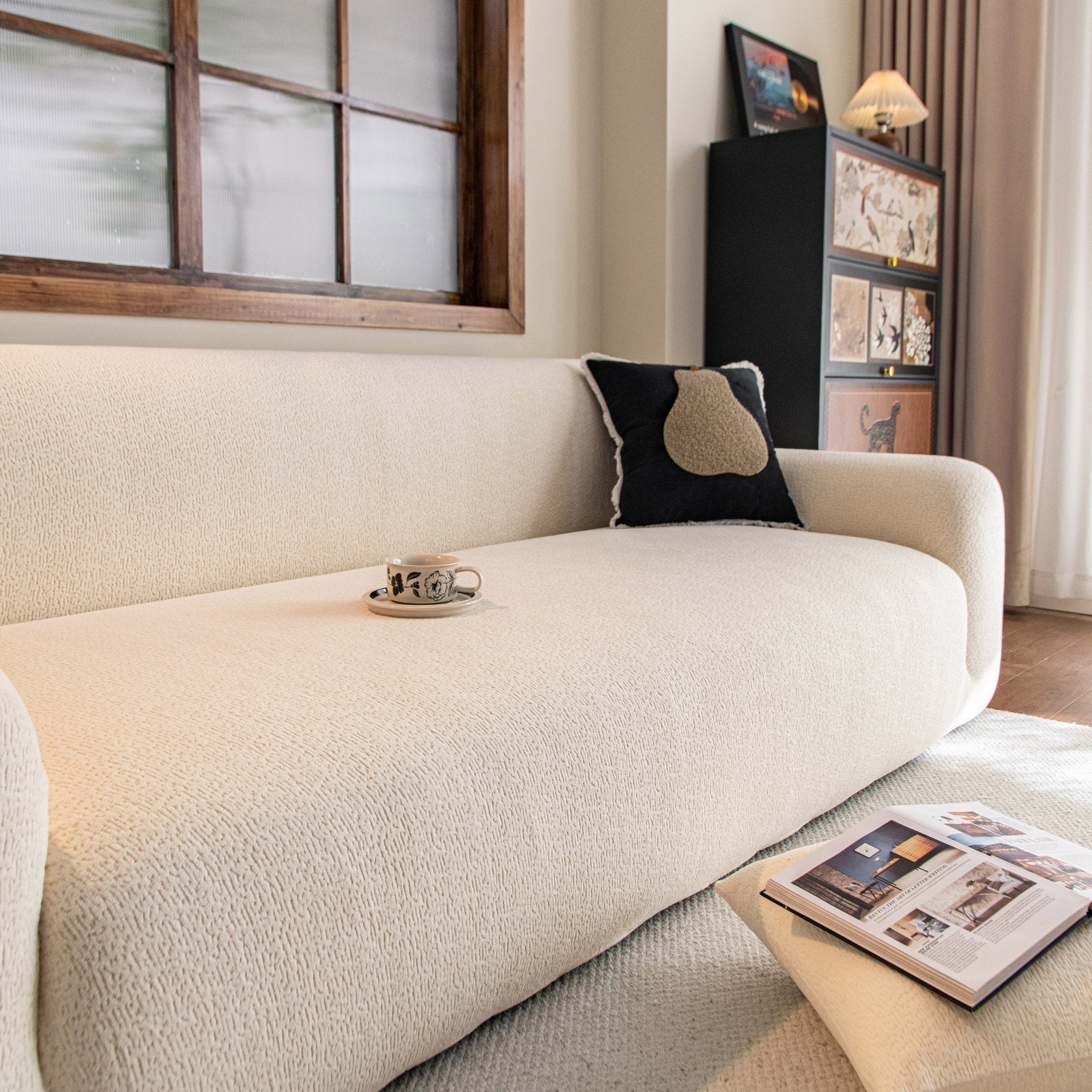 High Stretch Sofa Slipcover, Non Slip Couch Sofa Cover Washable Furniture Protector