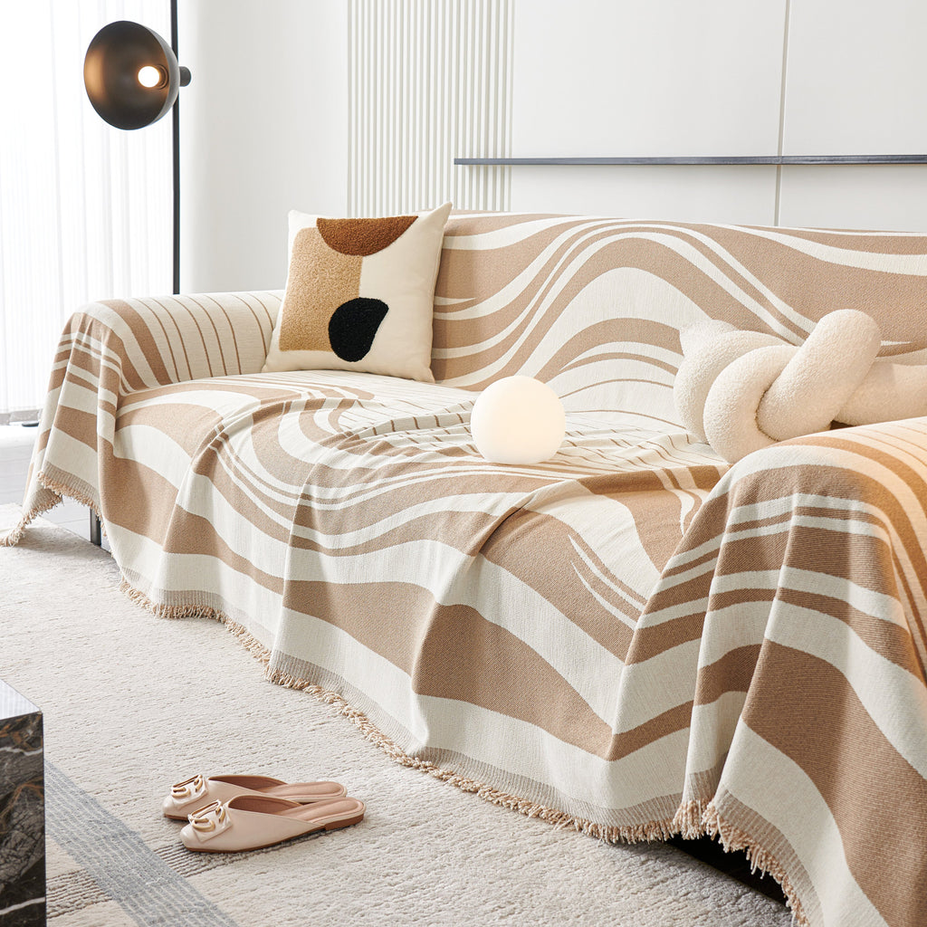 Soft Cozy Curved Throw Blankets for Couch, Sofa, Bed, Travel, Decorative Blankets for Women, Men, Kids Gift