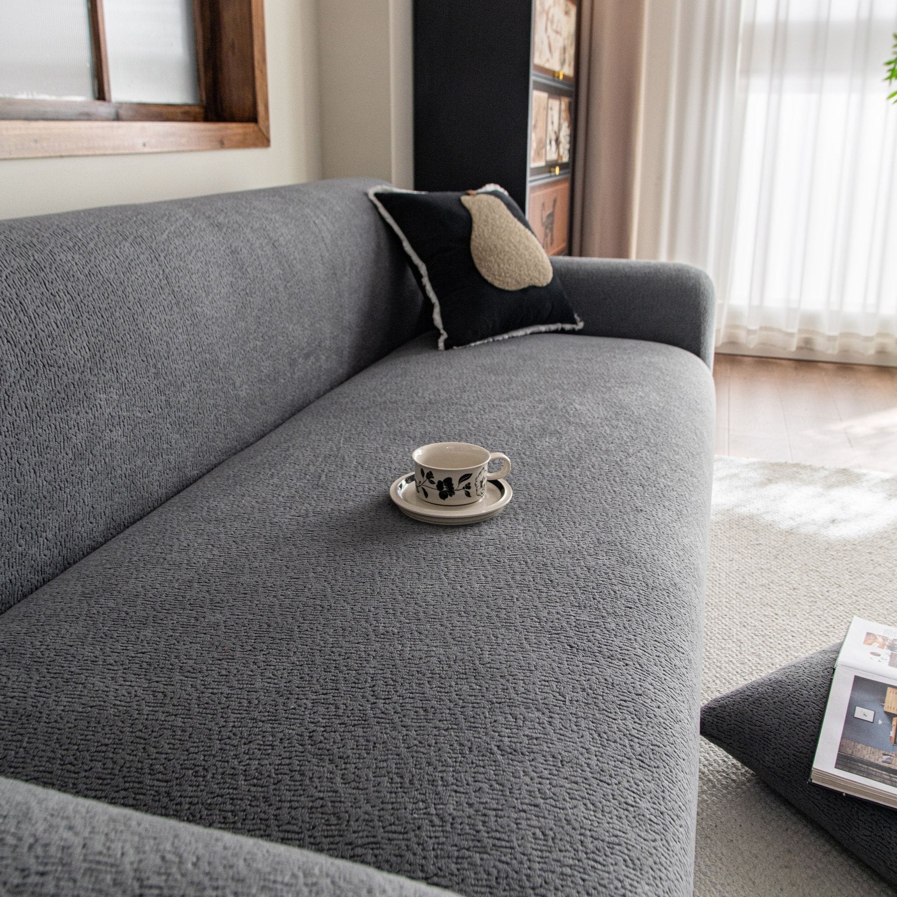 High Stretch Sofa Slipcover, Non Slip Couch Sofa Cover Washable Furniture Protector