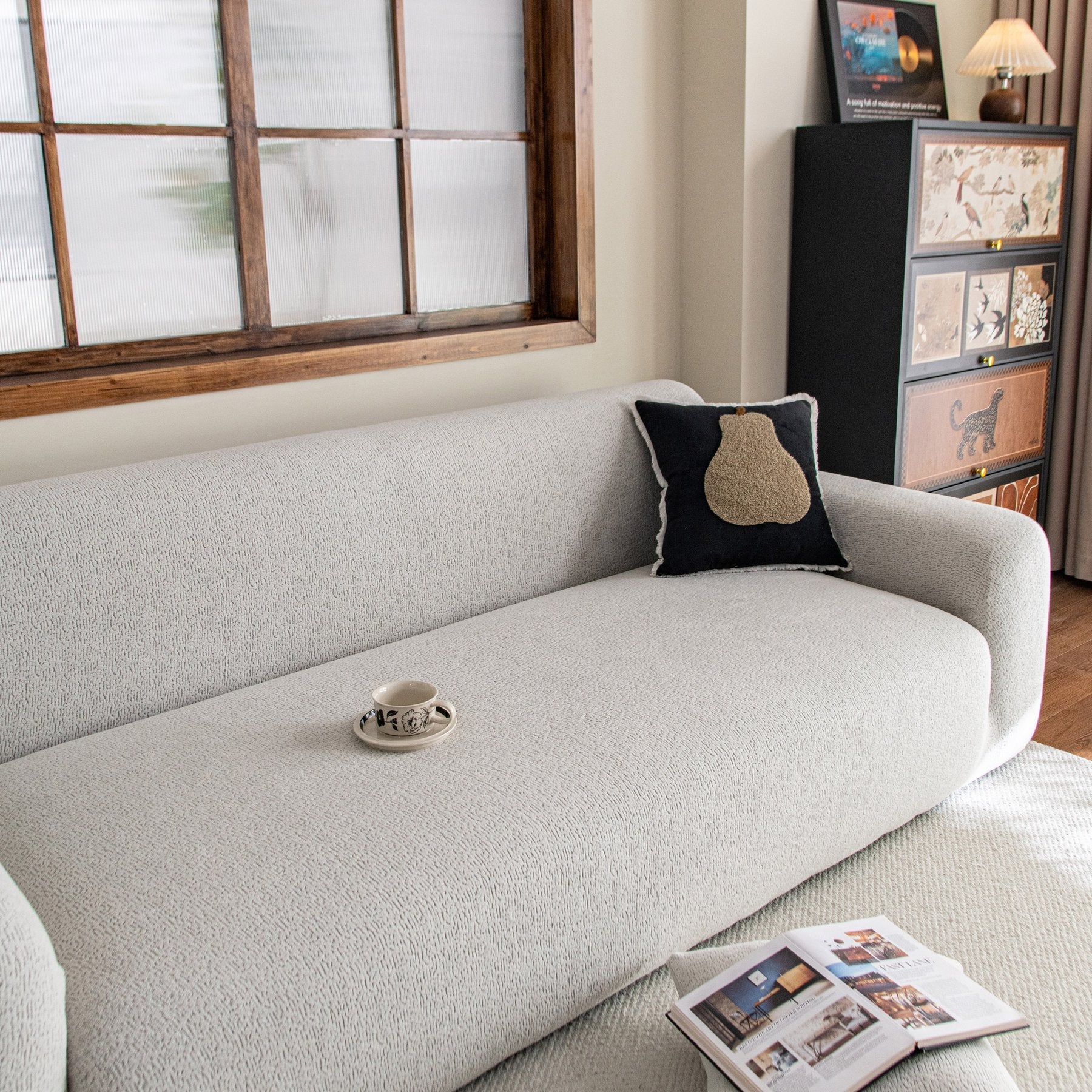 High Stretch Sofa Slipcover, Non Slip Couch Sofa Cover Washable Furniture Protector