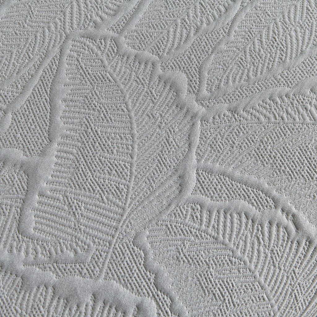 Embossed Leaf Pattern Sofa Cover Blanket for Couch, Soft Cooling Textured Couch Cover