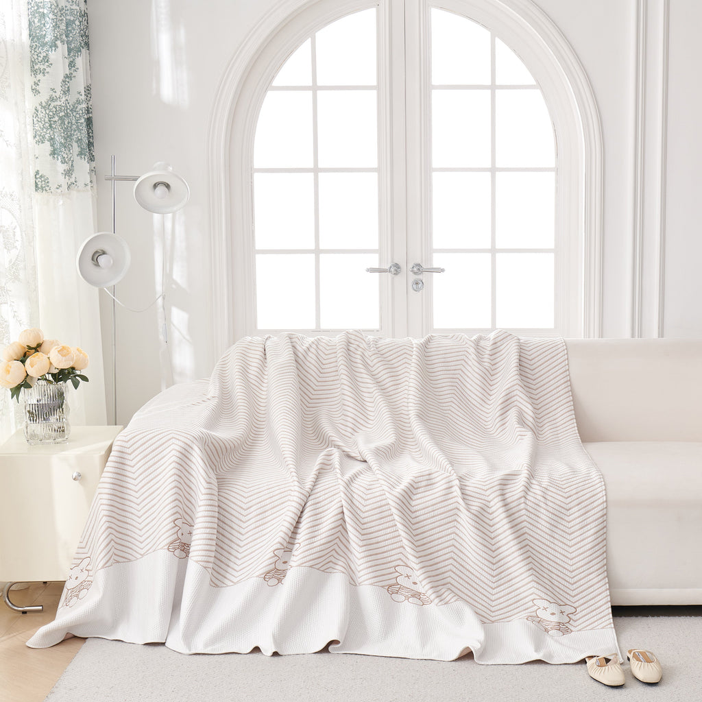 Cool Summer Blanket for Couches Soft Comfy Lightweight Cooling Sofa Blankets Cover