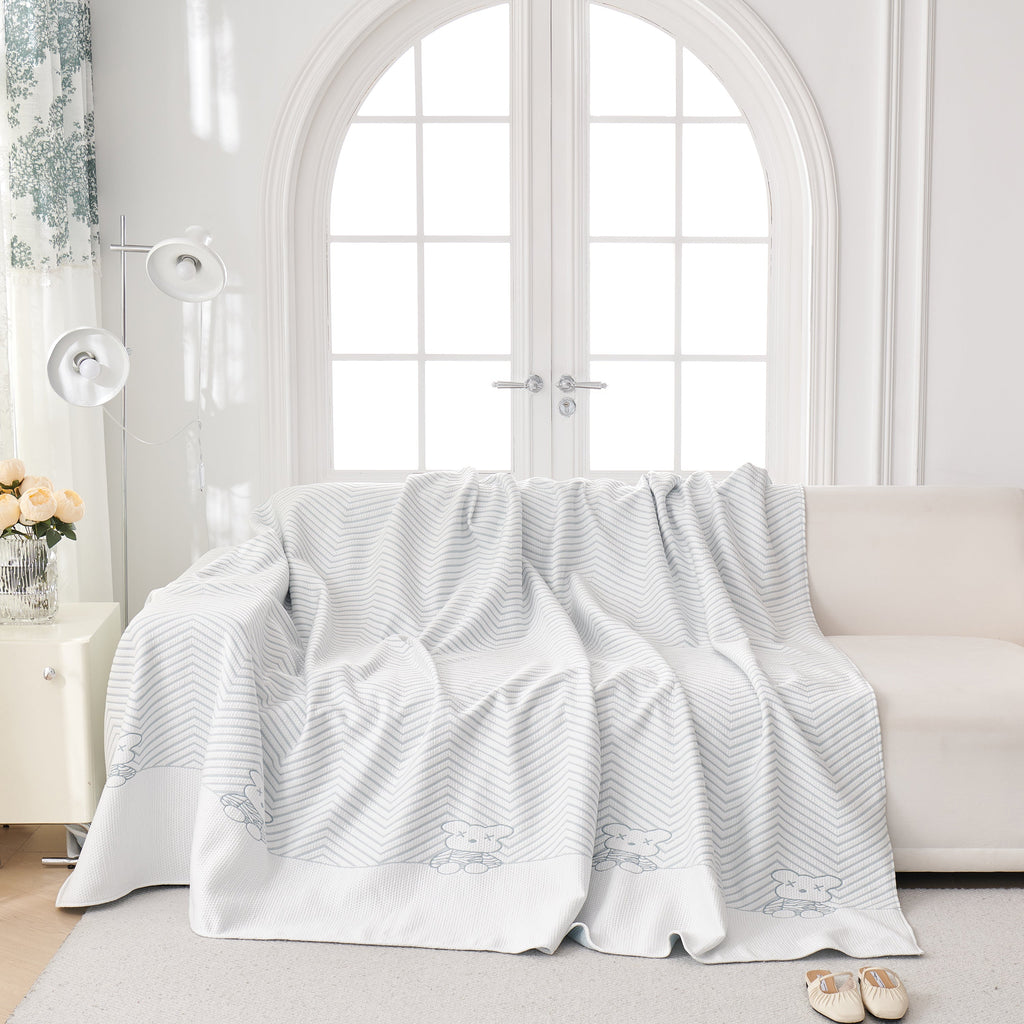 Cool Summer Blanket for Couches Soft Comfy Lightweight Cooling Sofa Blankets Cover