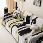 Colorful Chenille Sofa Throw Cover, Fashionable Soft Washable Couch Protector, Sectional Sofa Covers