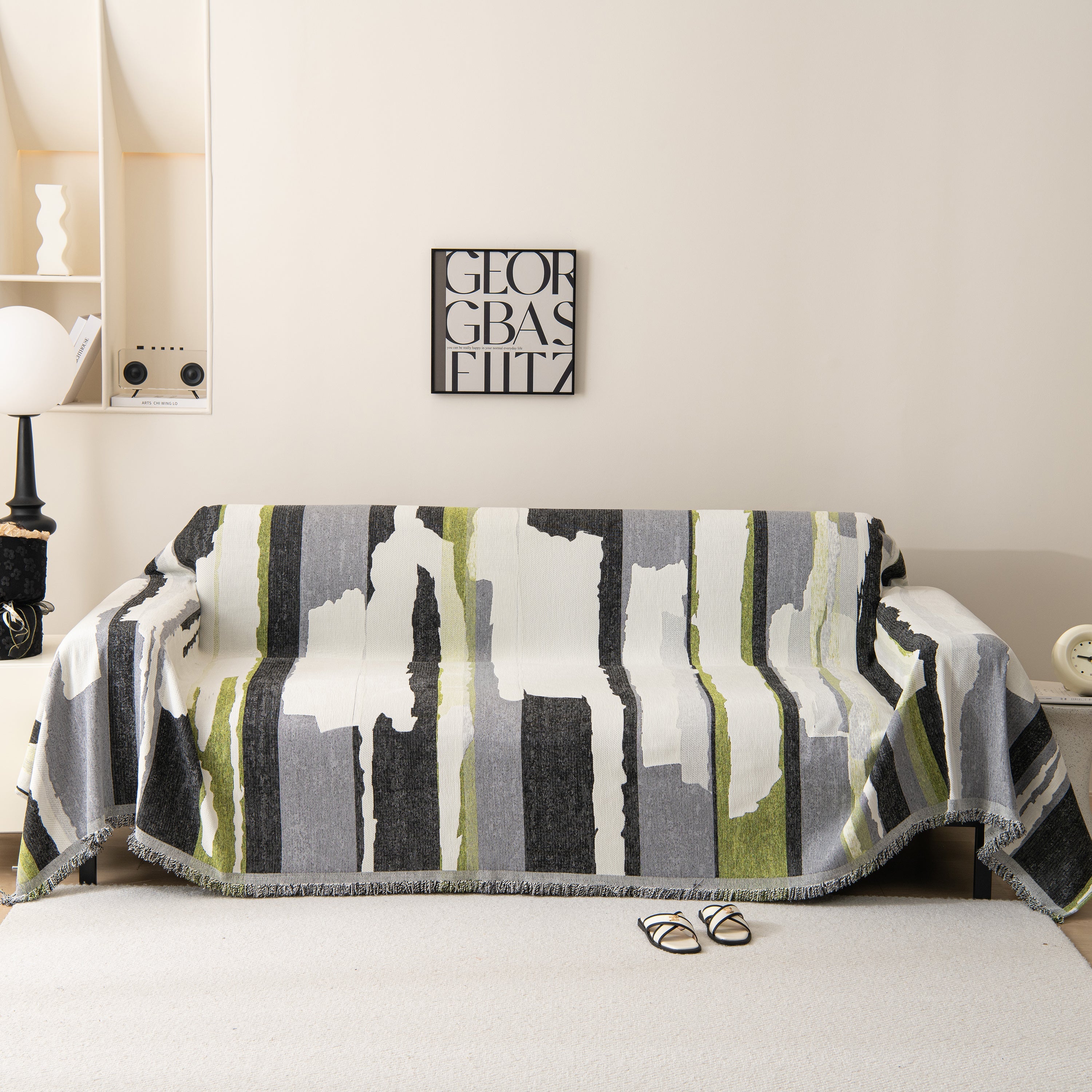Colorful Chenille Sofa Throw Cover, Fashionable Soft Washable Couch Protector, Sectional Sofa Covers