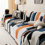 Colorful Chenille Sofa Throw Cover, Fashionable Soft Washable Couch Protector, Sectional Sofa Covers