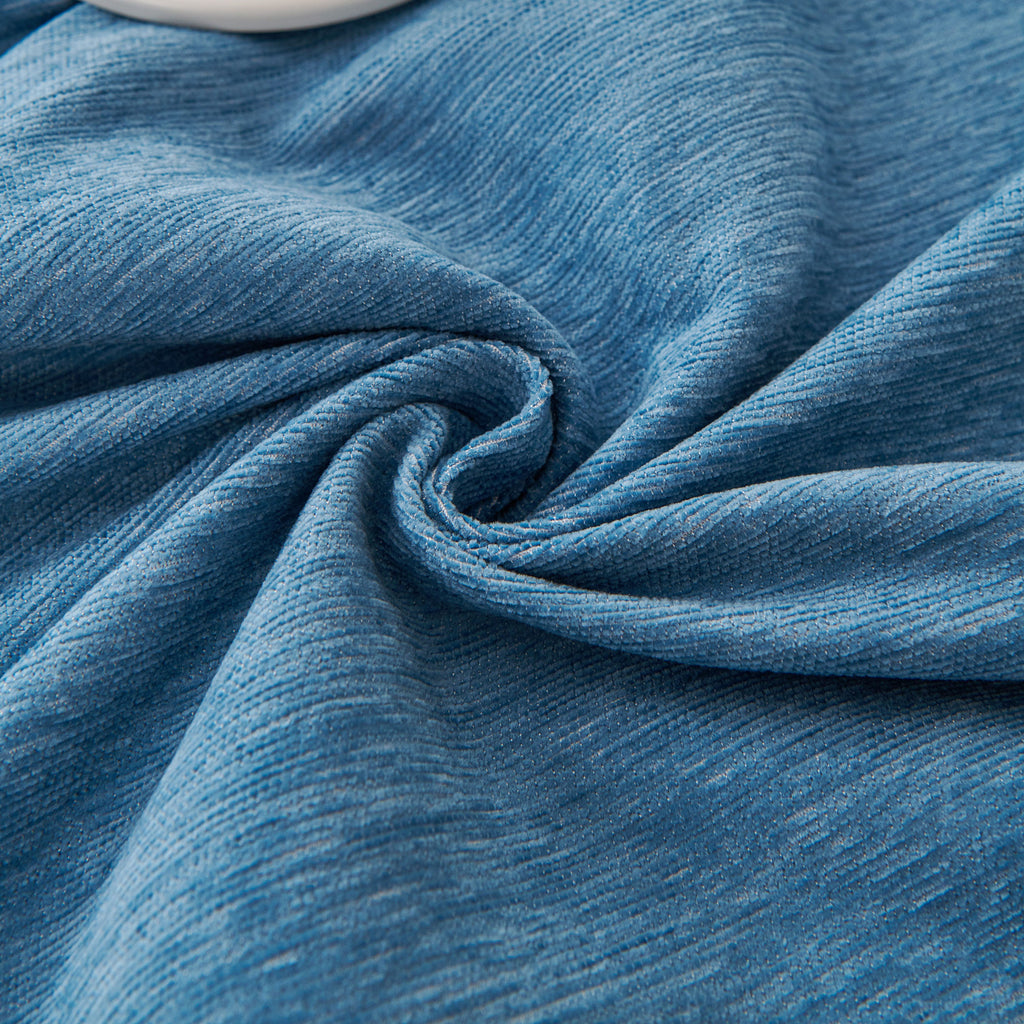 Solid Color Chenille Sofa Throw Blanket, Cozy & Easy Care Fringed Furniture Protector