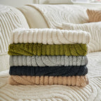 Luxury Plush Non-Slip Sofa Covers, Soft Fuzzy Embossed Sofa Topper & Seat Covers