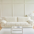 Luxury Plush Non-Slip Sofa Covers, Soft Fuzzy Embossed Sofa Topper & Seat Covers