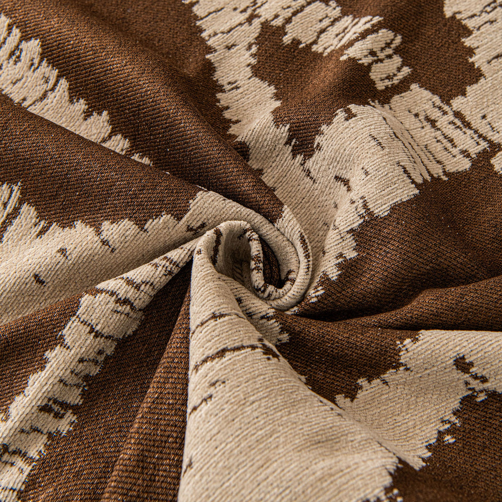 Modern Chenille Bold Abstract Pattern Sofa Cover, Artistic Decorative Furniture Cover