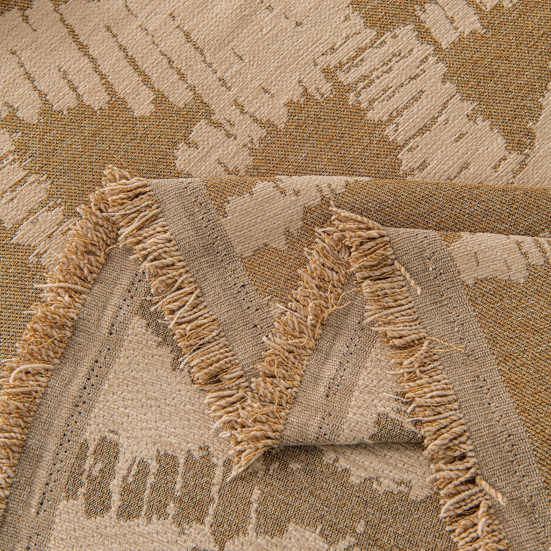 Modern Chenille Bold Abstract Pattern Sofa Cover, Artistic Decorative Furniture Cover
