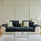 Luxury Plush Non-Slip Sofa Covers, Soft Fuzzy Embossed Sofa Topper & Seat Covers