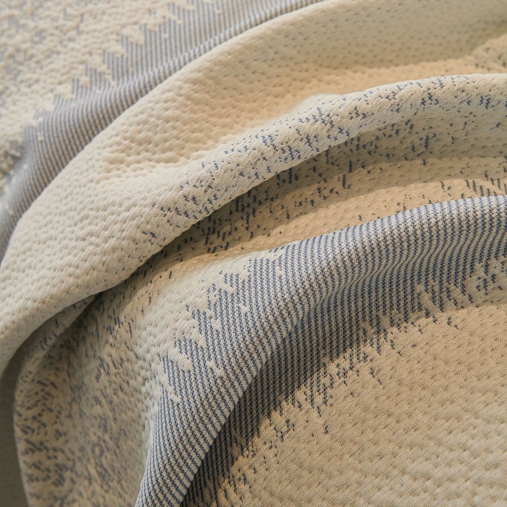 Modern Striped Sofa Throw Blanket, Lightweight Couch Cover for Summer Seating