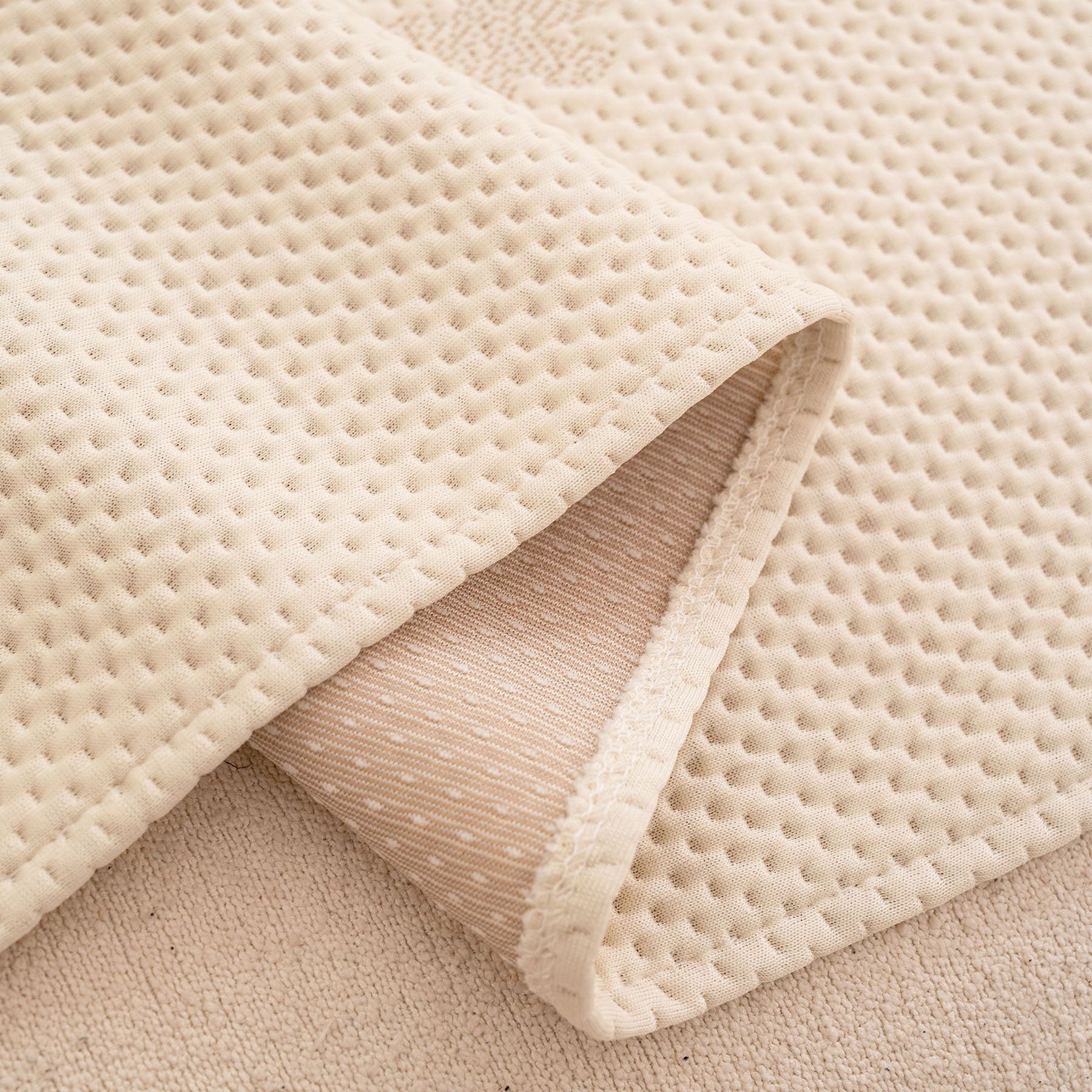 Cooling Ice Silk Sofa Cover Blanket, Floral Soft Silky Breathable Couch Throw Cover