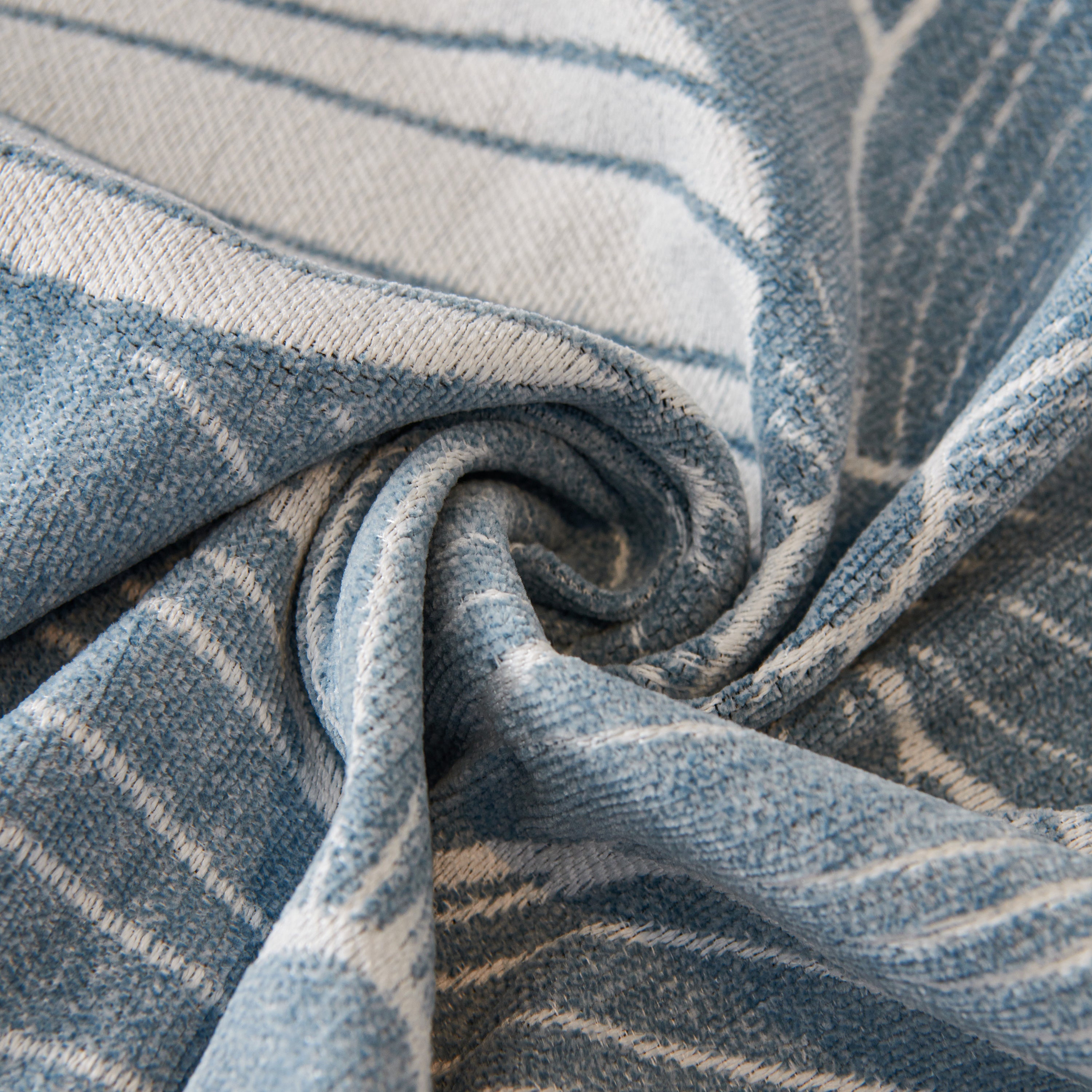 Chenille Jacquard Sofa Throw Cover with Tassels, All-Season Furniture Protector for Home and Office