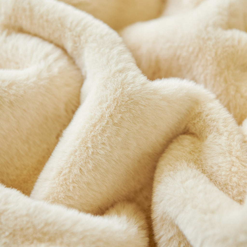 Faux Fur Smooth Plush Comfy Couch Covers, Soft Thicked Durable Blankets and Throws for Sofas