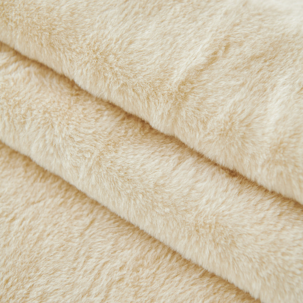 Faux Fur Smooth Plush Comfy Couch Covers, Soft Thicked Durable Blankets and Throws for Sofas