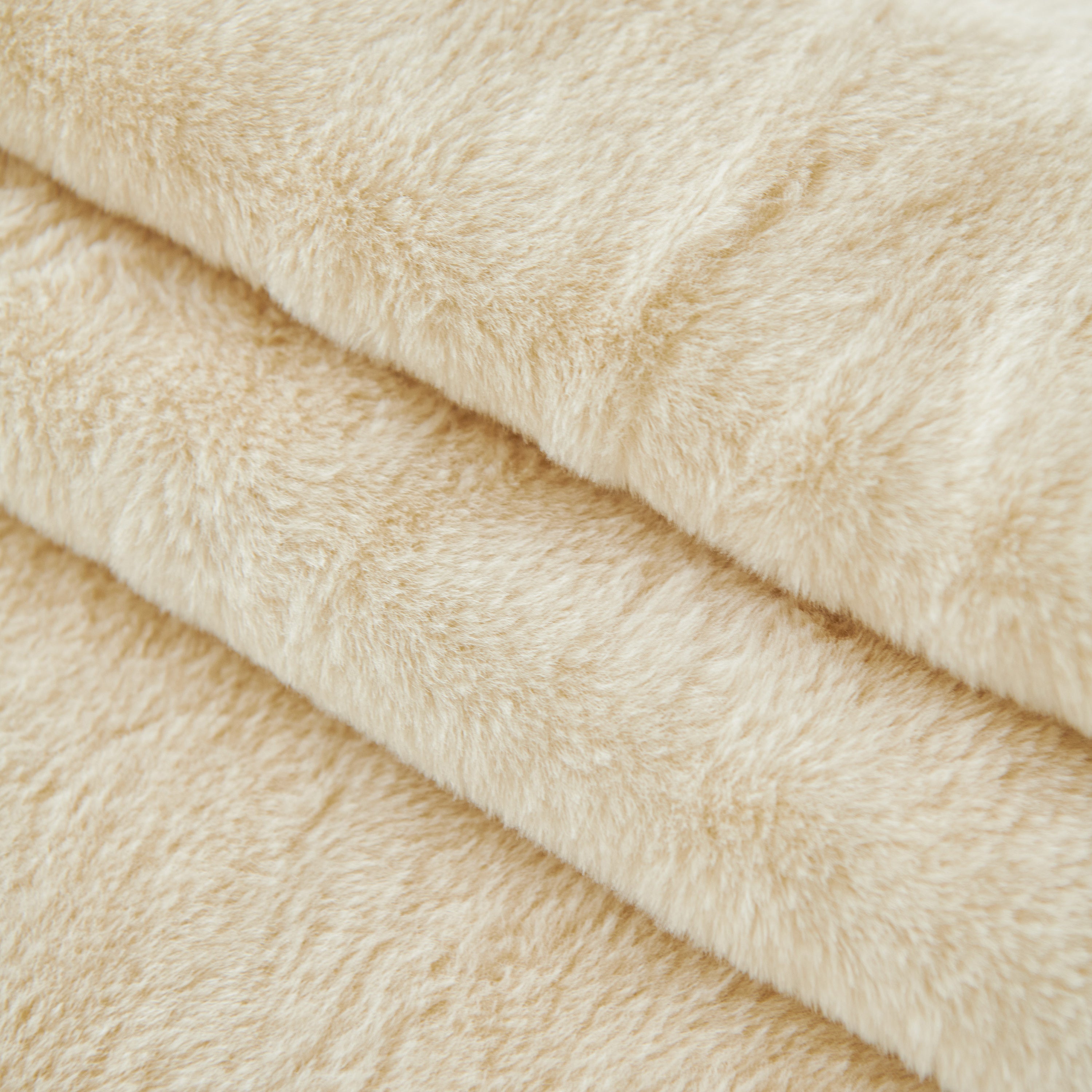 Faux Fur Smooth Plush Comfy Couch Covers, Soft Thicked Durable Blankets and Throws for Sofas