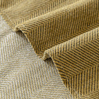 Couch Cover Sectional L Shape Chenille Herringbone Couch Throw Cover with Tassel Pom-Poms for Pets