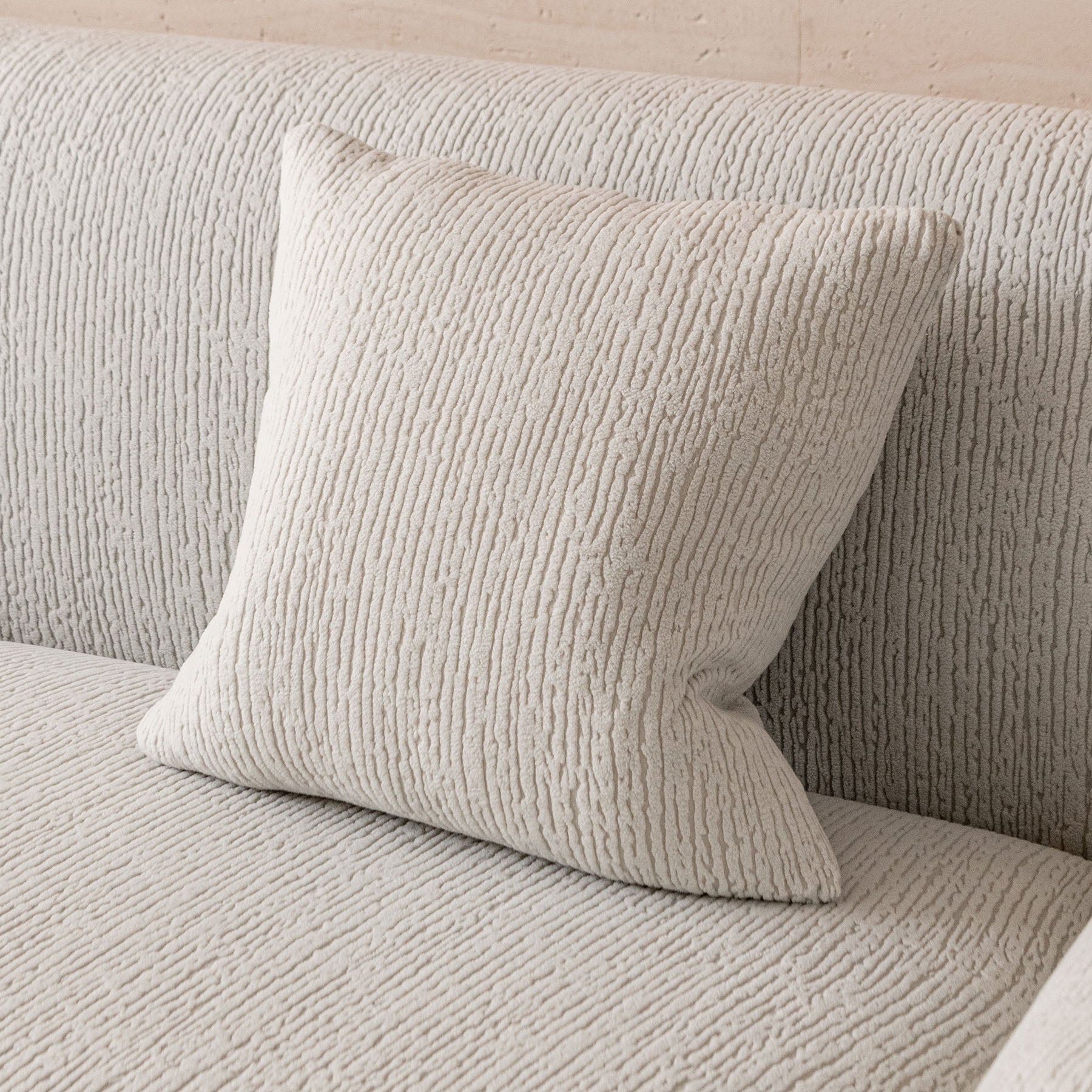 Stretch Textured Vertical Stripe Couch Slipcover, Soft Jacquard Elastic Sofa Cover